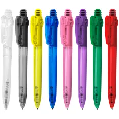 Caneta Plástica Translúcida Personalizada